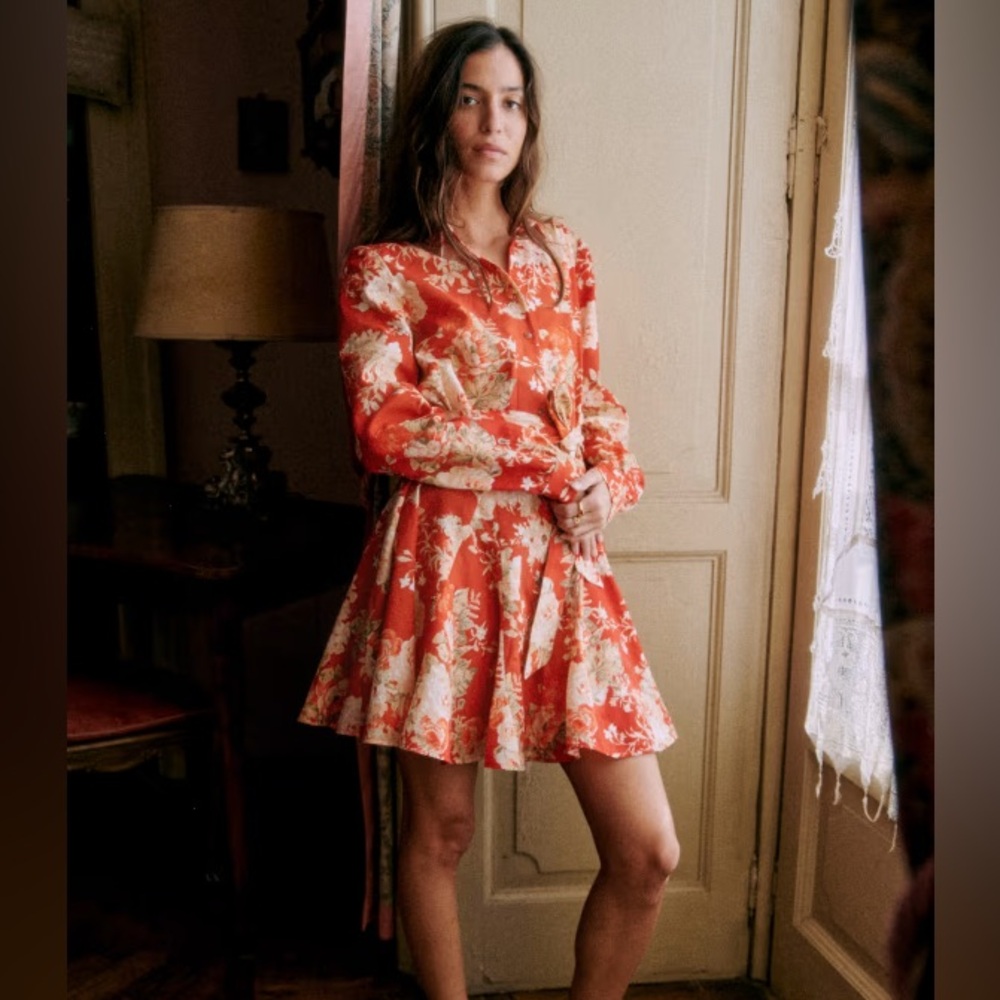 Sézane Sol in Floral Rouge